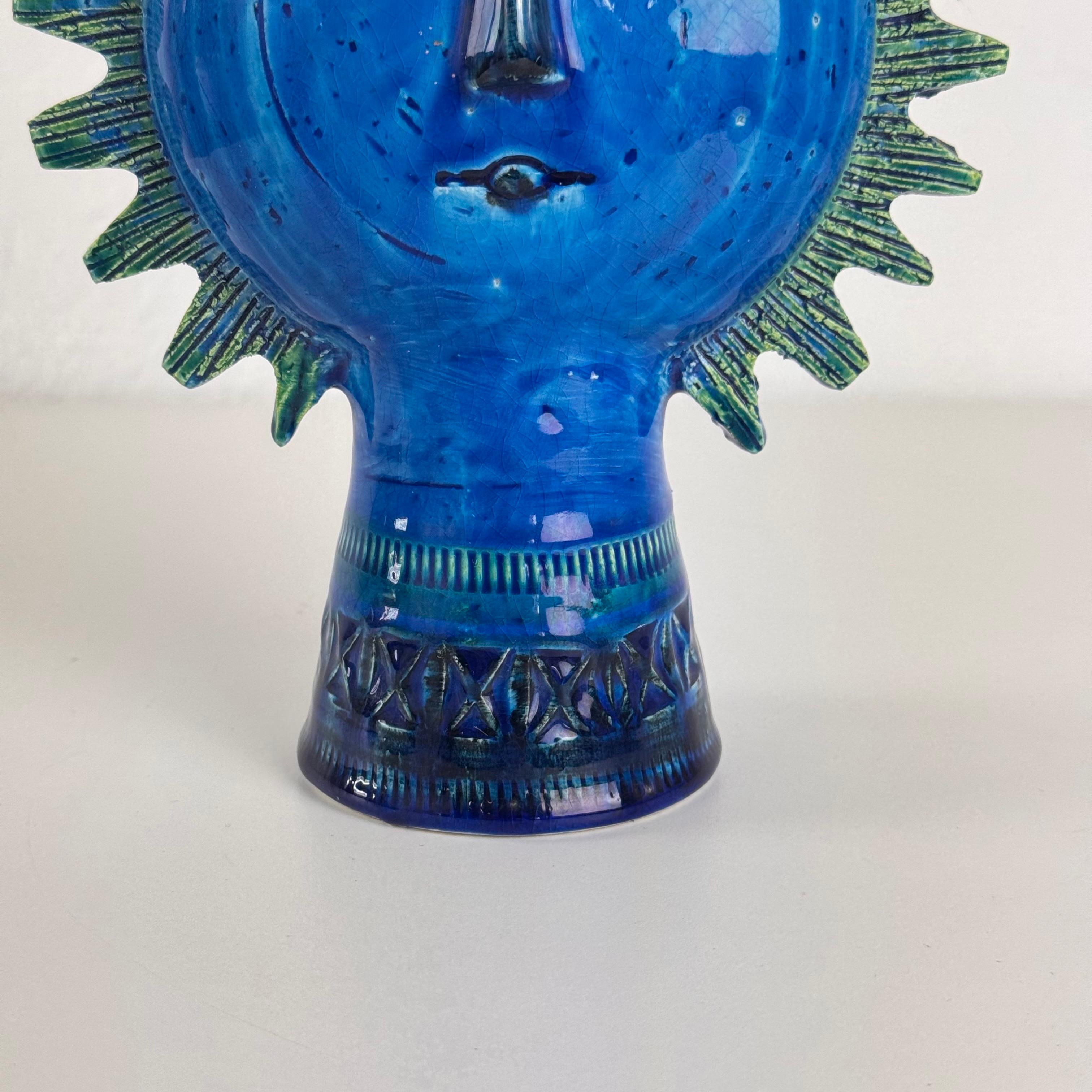 Sonnenkopf-Keramik-Skulptur von Aldo Londi für Bitossi, Italien, 1970er Jahre im Angebot 7