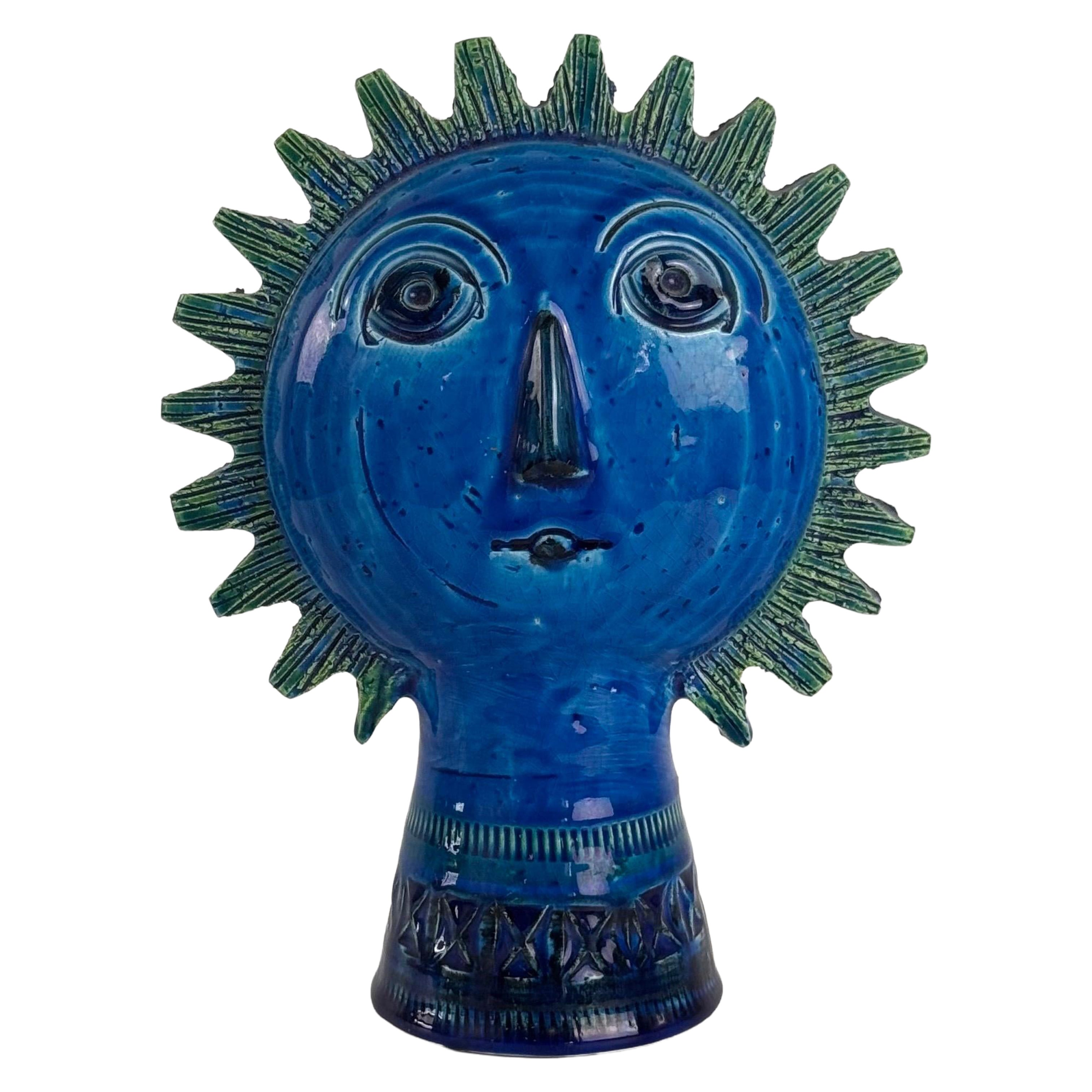 “Sun Head” Ceramic Sculpture by Aldo Londi for Bitossi, Italy, 1970s