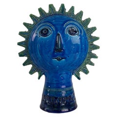Scultura in ceramica "Testa di sole" di Aldo Londi per Bitossi, Italia, anni '70