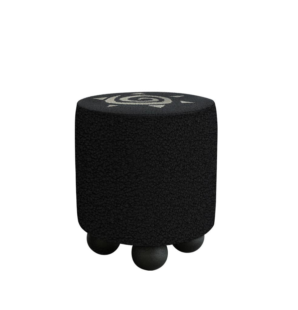 Travail du bois Collection Sun & LUNA : Pouf Sun (pièce unique)  par Hermhaus en vente