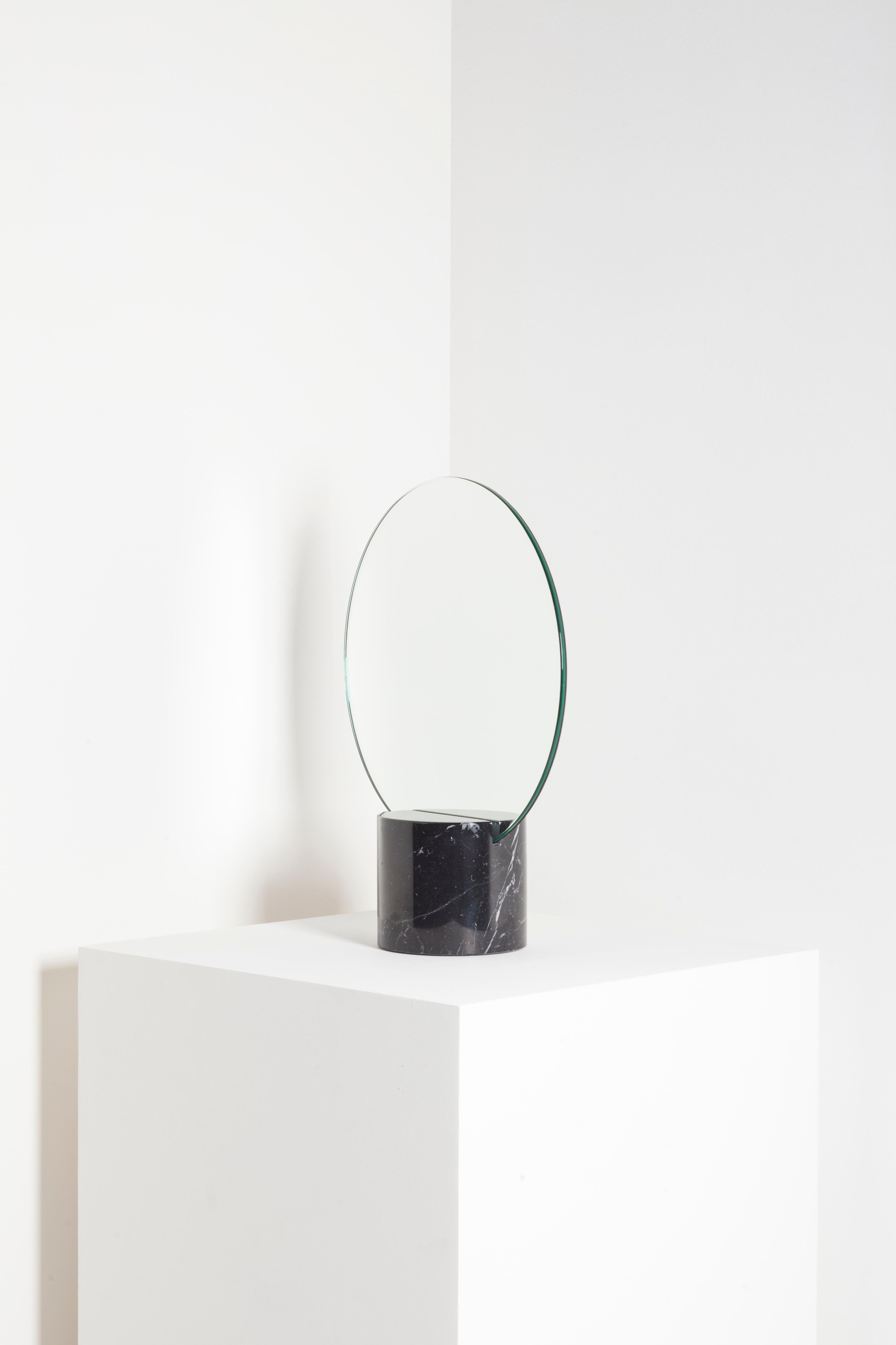 Contemporary Sun Marquina Marble Mirror by Joseph Vila Capdevila For Sale