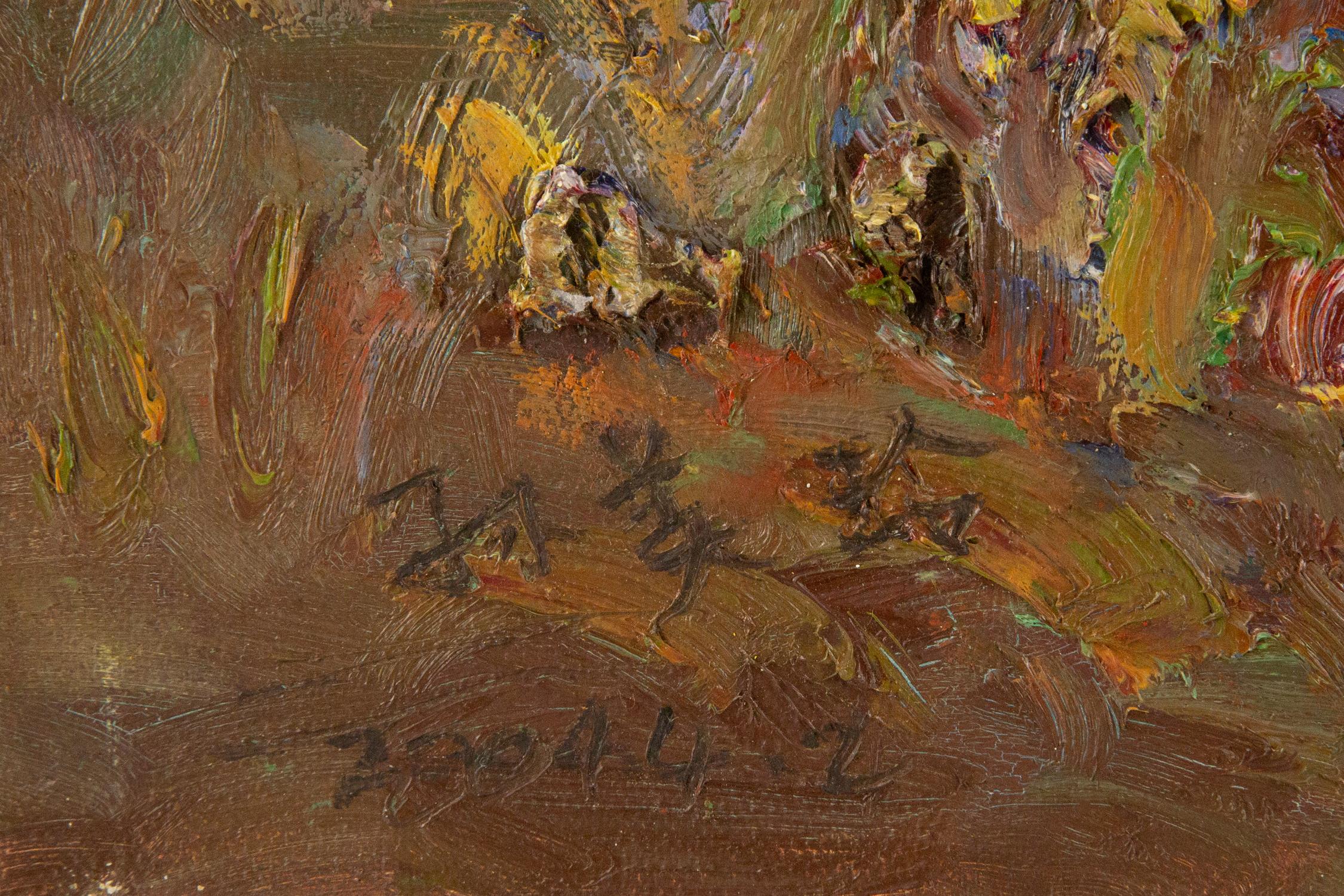 Sun Meiling Impressionist Original Oil On Canvas 