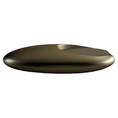 Illuminated Contemporary Sculptural Fiberglass Pebble Table
