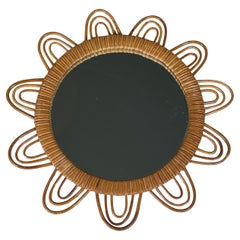 Sun Rattan Mirror