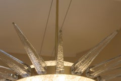 Sun-shaped light fixture, Murano, Brutalist, 20th century