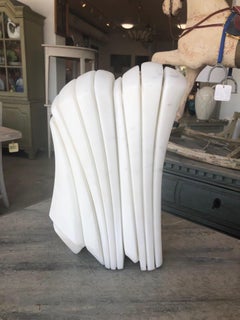 "Sun Temple" White Marble Sculpture by Jesper Neergaard