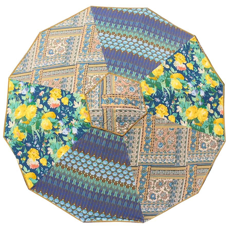 Sun Umbrella Beach Umbrella Vintage Fabric by Sunbeam Jackie For Sale