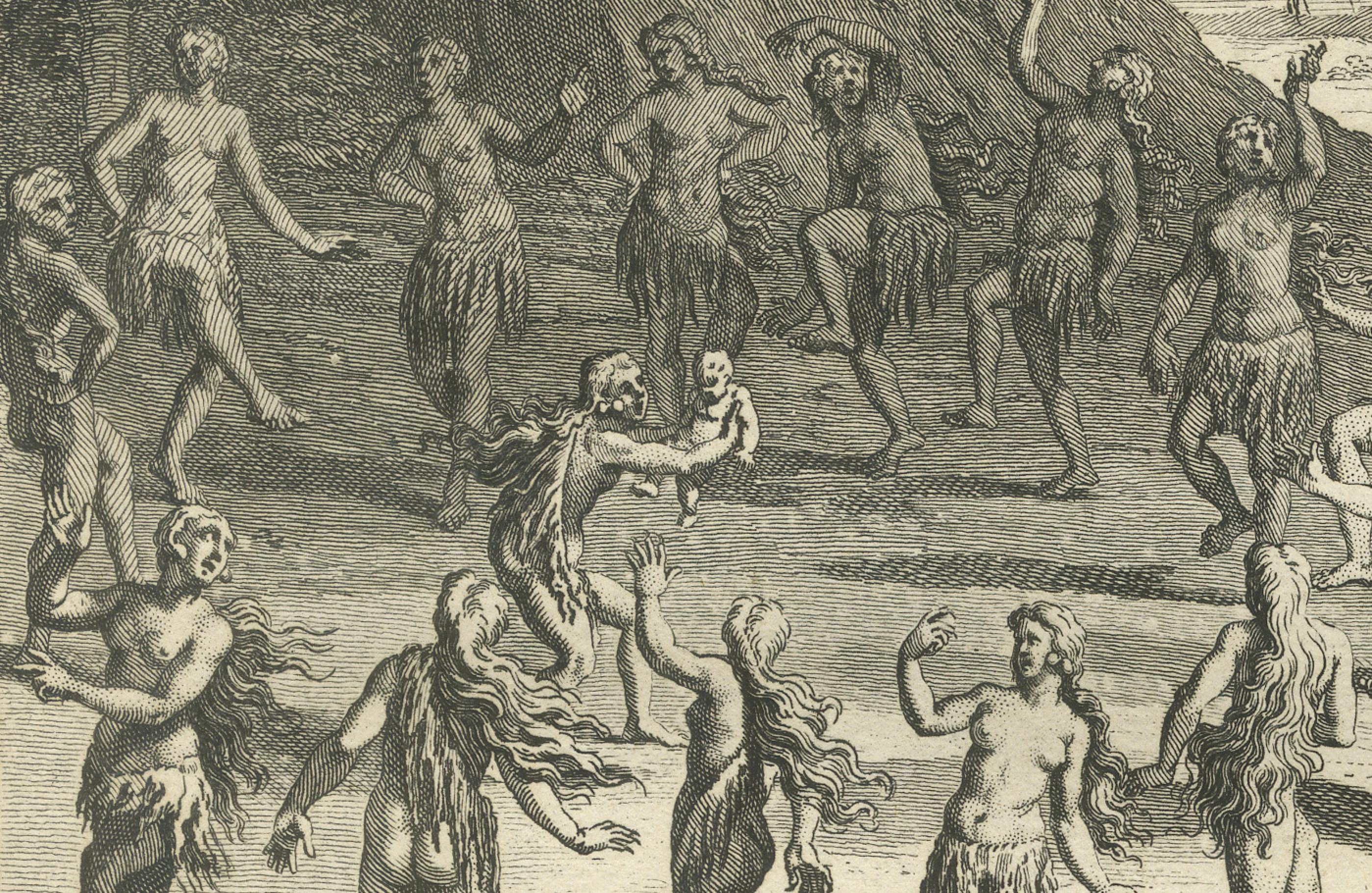Sun Worship Rituale der Floridianen, dargestellt in Sacrificial Ceremonies, 1734 (Mitte des 18. Jahrhunderts) im Angebot