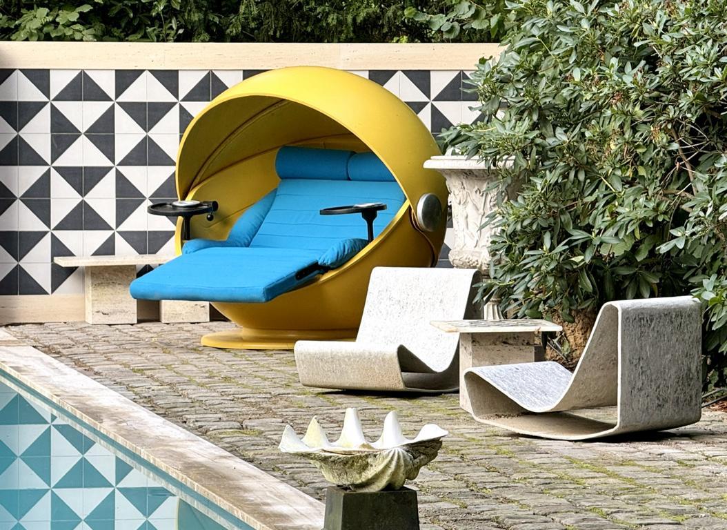 Sunball by Selldorf & Ris for Rosenthal, 1960th Ball Garden Chair Loungechair For Sale 7