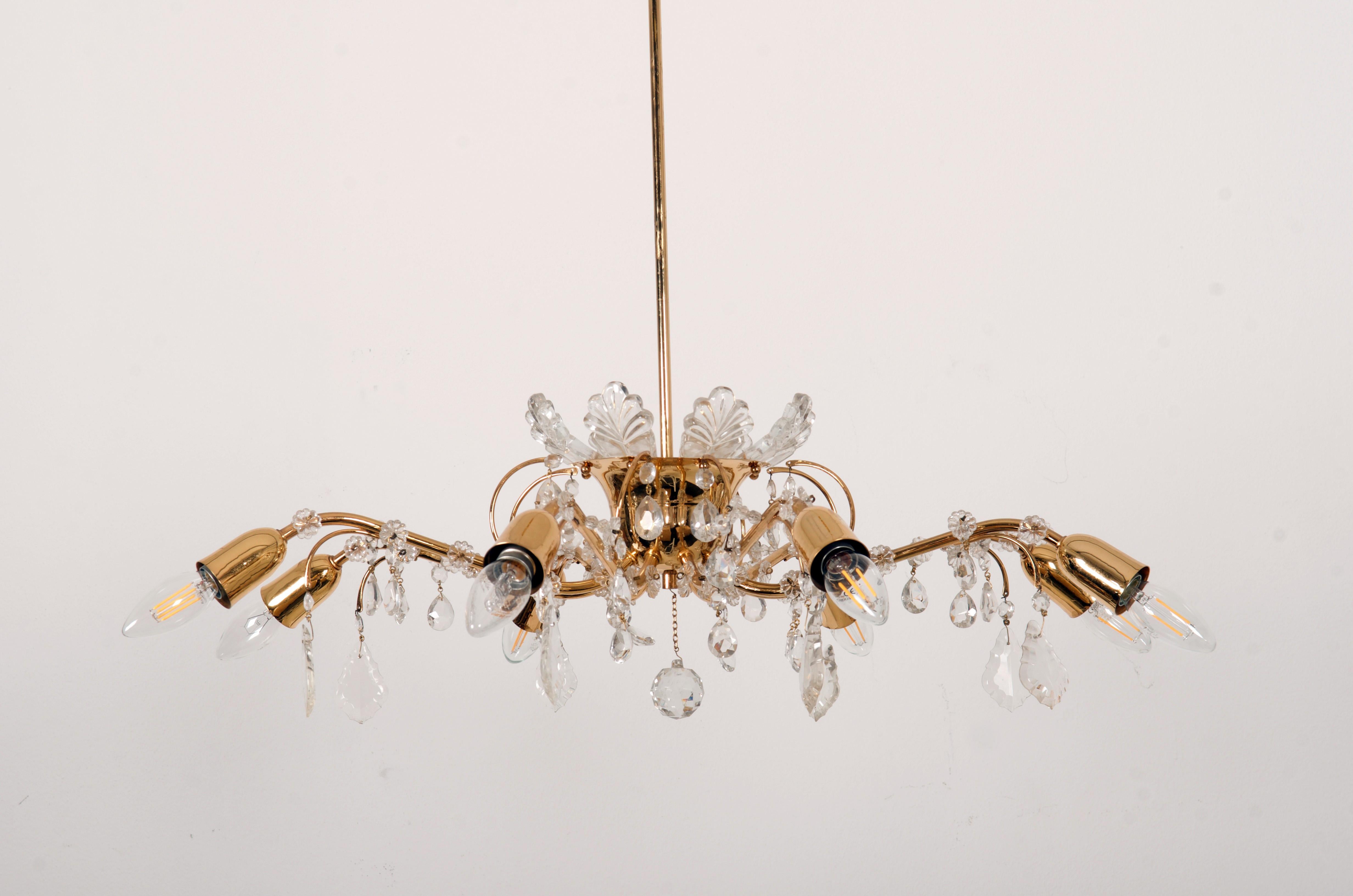 Sunburst Chandelier by Lobmeyr For Sale 3