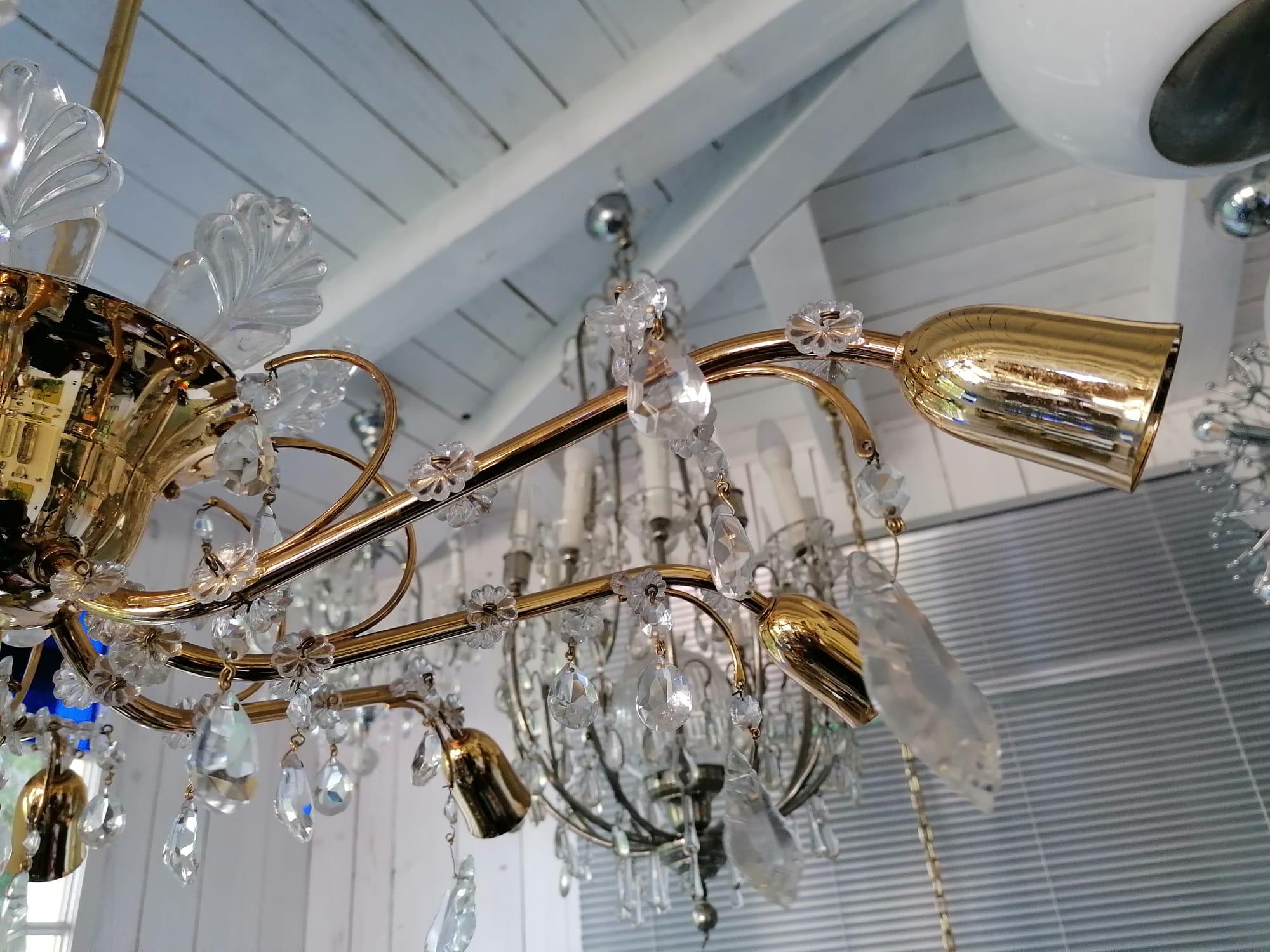 Sunburst Chandelier by Lobmeyr For Sale 5