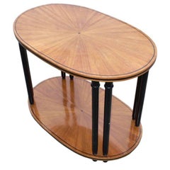 Table basse en merisier Sunburst