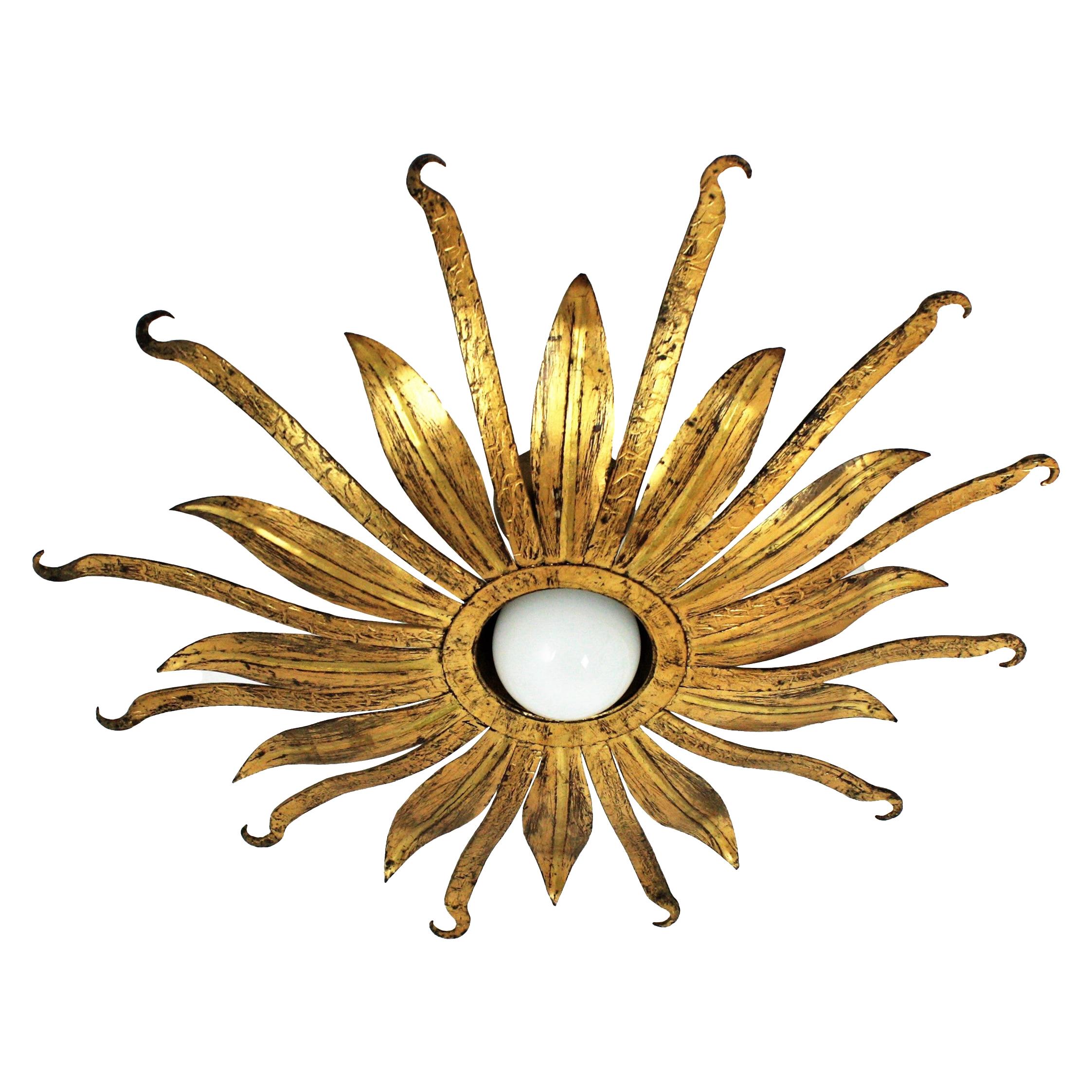 Palwa Vintage Flower Light Fixture at 1stDibs