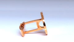 Sunburst Graver Etch Oval Cufflinks 14kt Gold 12367*