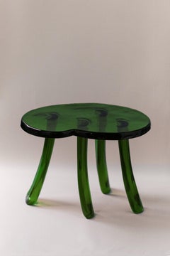 Sunburst Lung 2.0 Side Table in Hand Layered Resin by Szymon Keller
