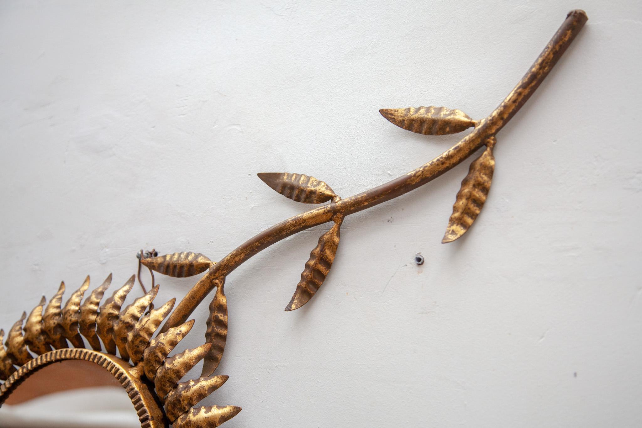 Sunburst Mirror, 1950s In Good Condition For Sale In Antwerp, BE