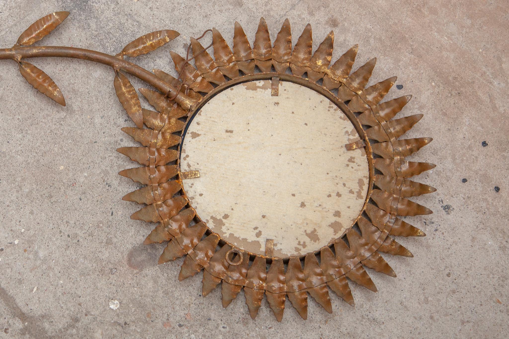 Sunburst Mirror, 1950s For Sale 2