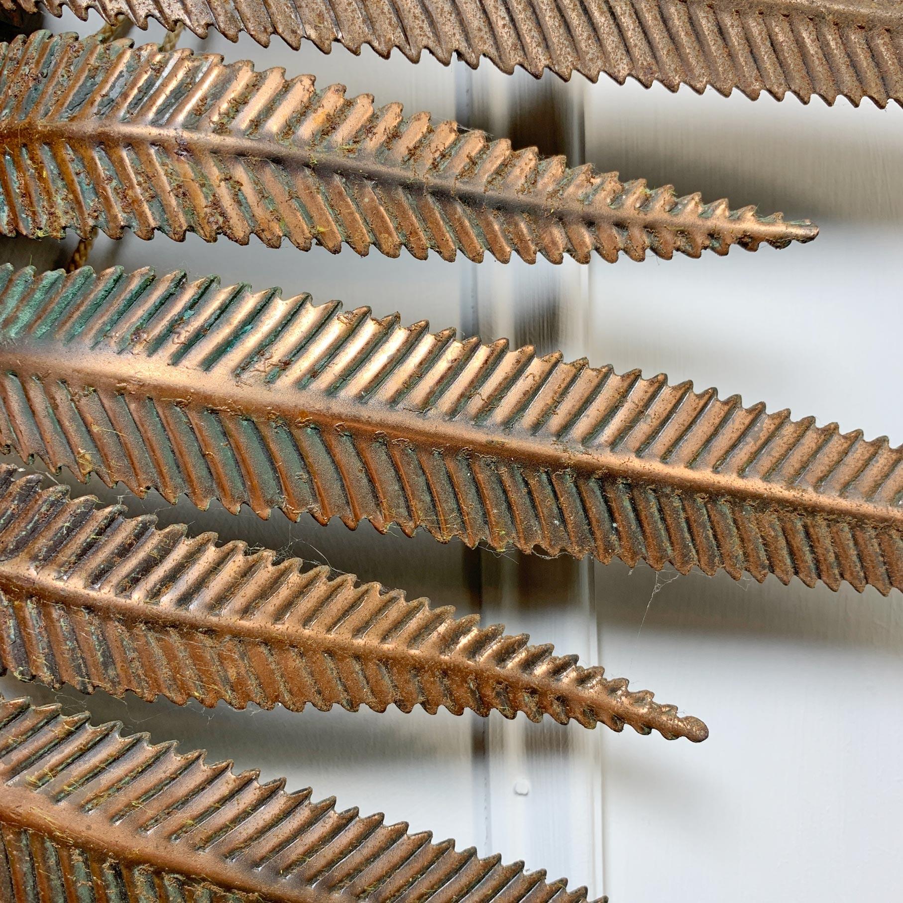 Sunburst Mirror 1970's Feathered Copper Italian For Sale 7