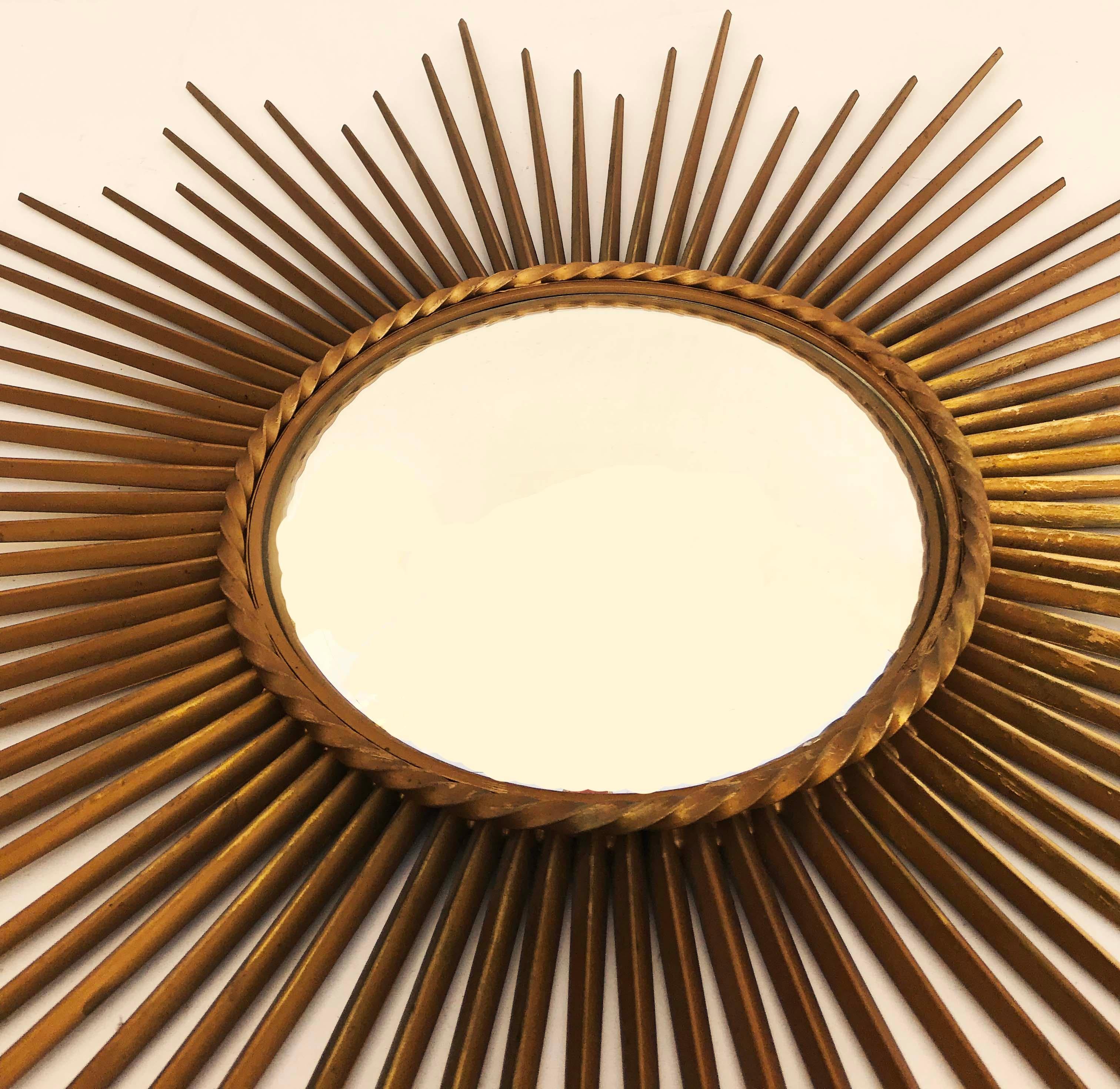 Mid-Century Modern Sunburst Mirror by Chaty Vallauris