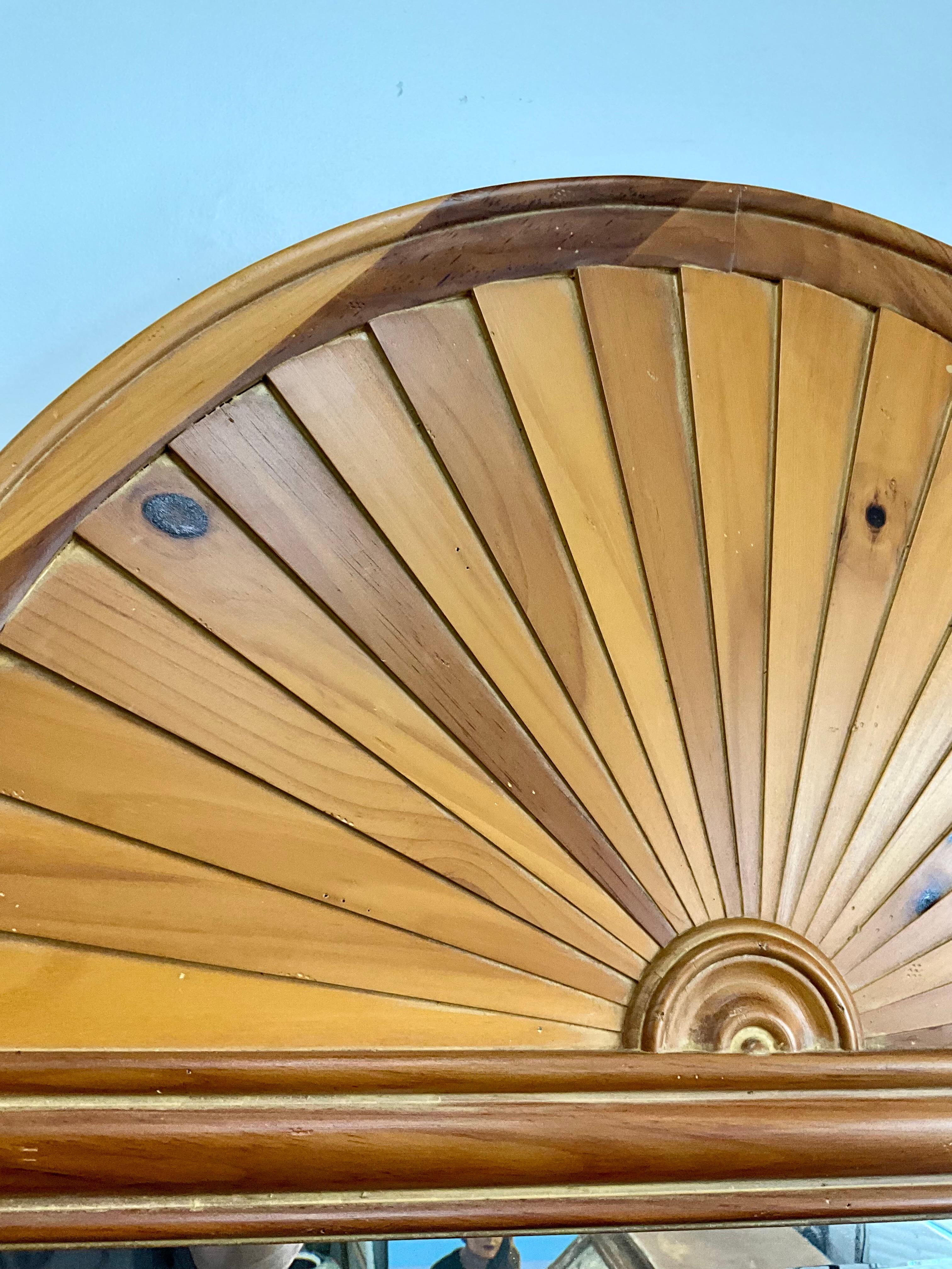 Hollywood Regency Sunburst mirror For Sale