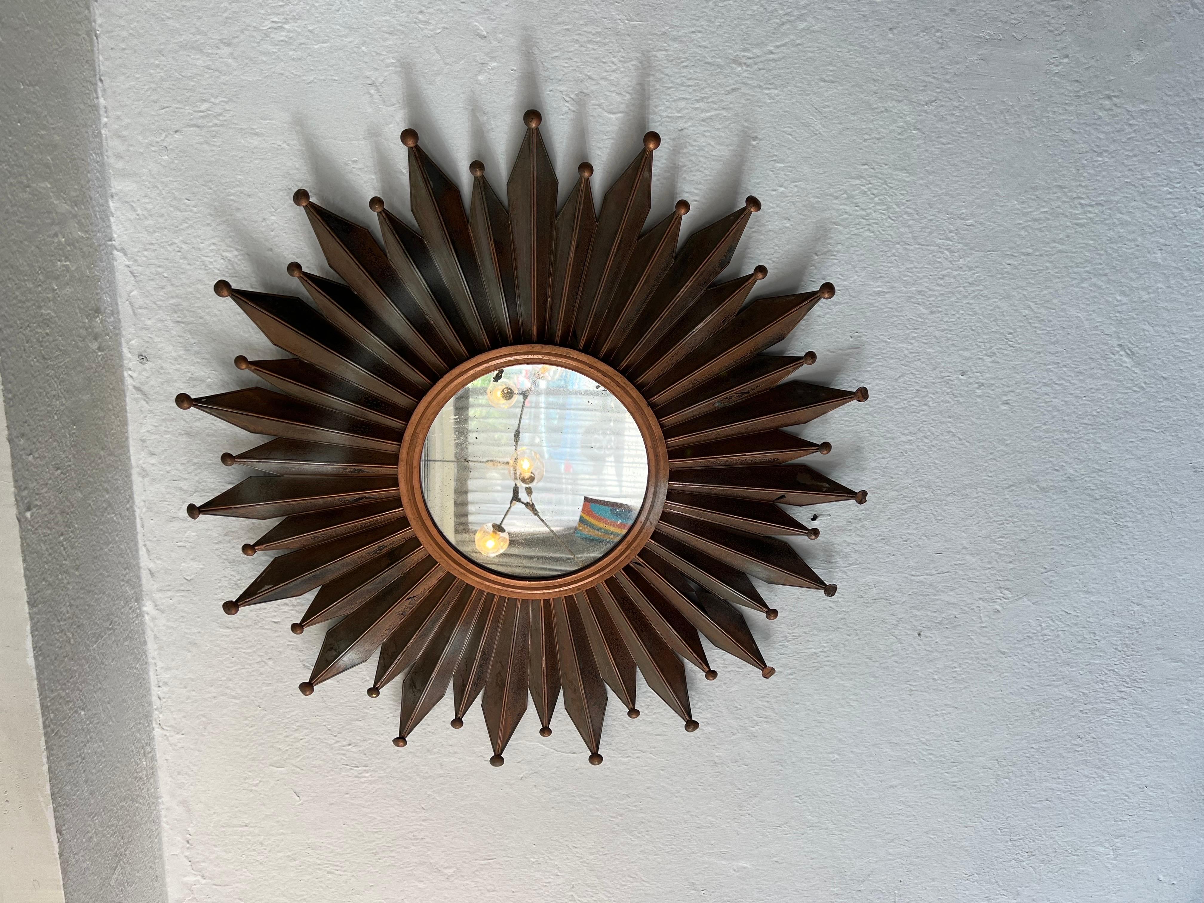Mexican Sunburst Mirror from Taxco by 