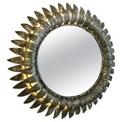 Sunburst Mirror with Back Light, circa 1960