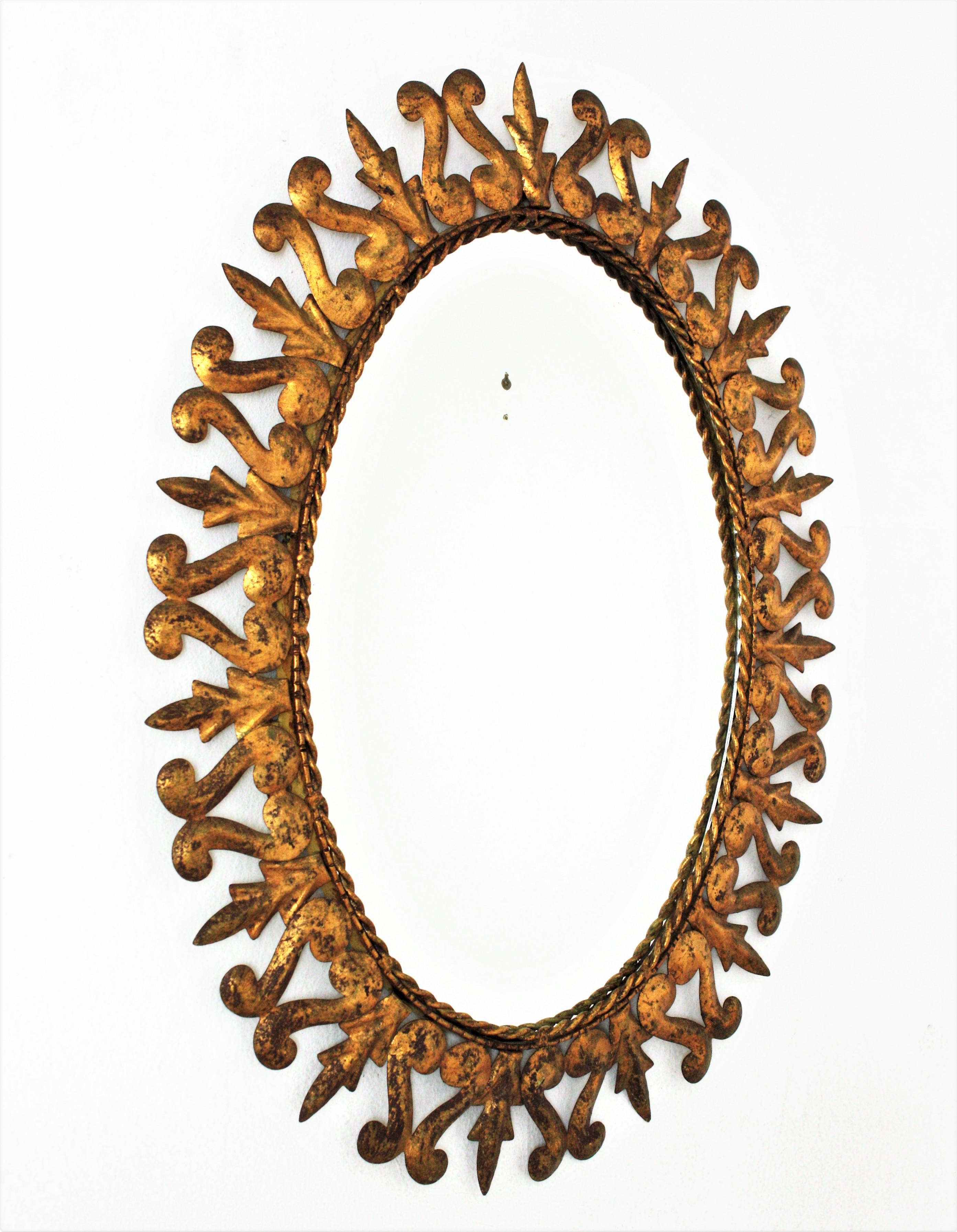 oval starburst mirror