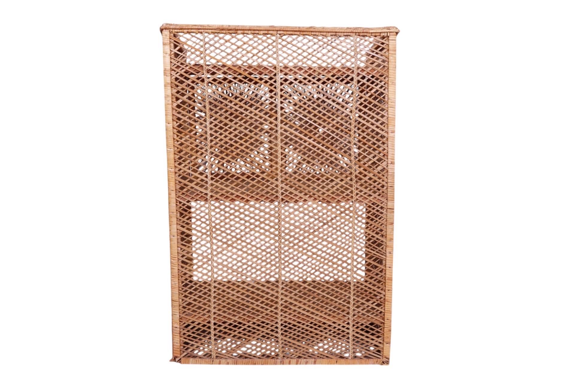 Sunburst Rattan Bar Cabinet For Sale 5