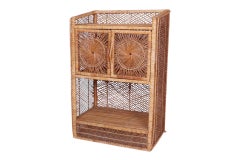 Sunburst Rattan Barschrank