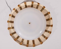 Lampe ronde Sunburst à fixer au mur ou au plafond, Kaiser, années 1950