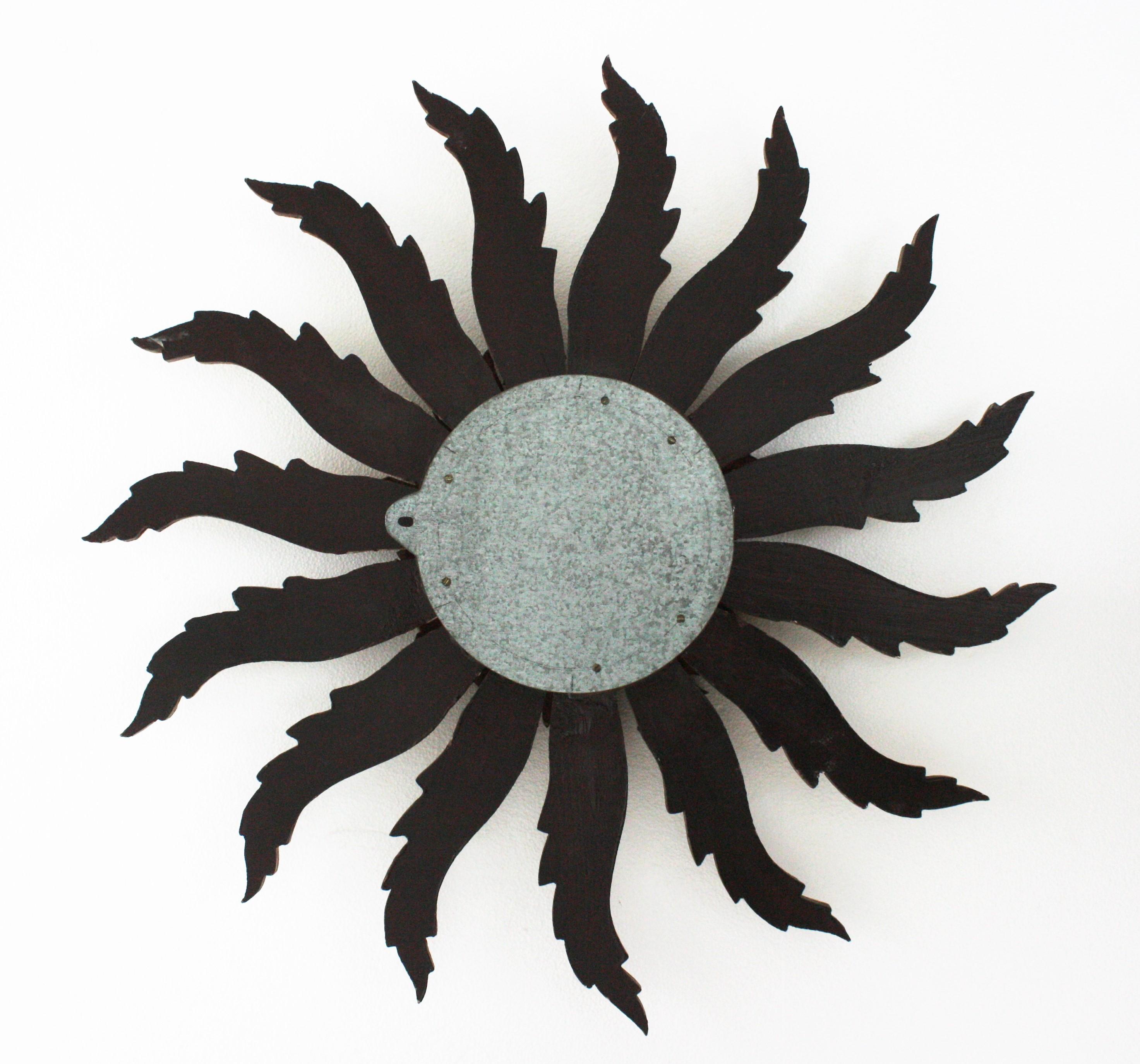 Sunburst Starburst Giltwood Mirror 1