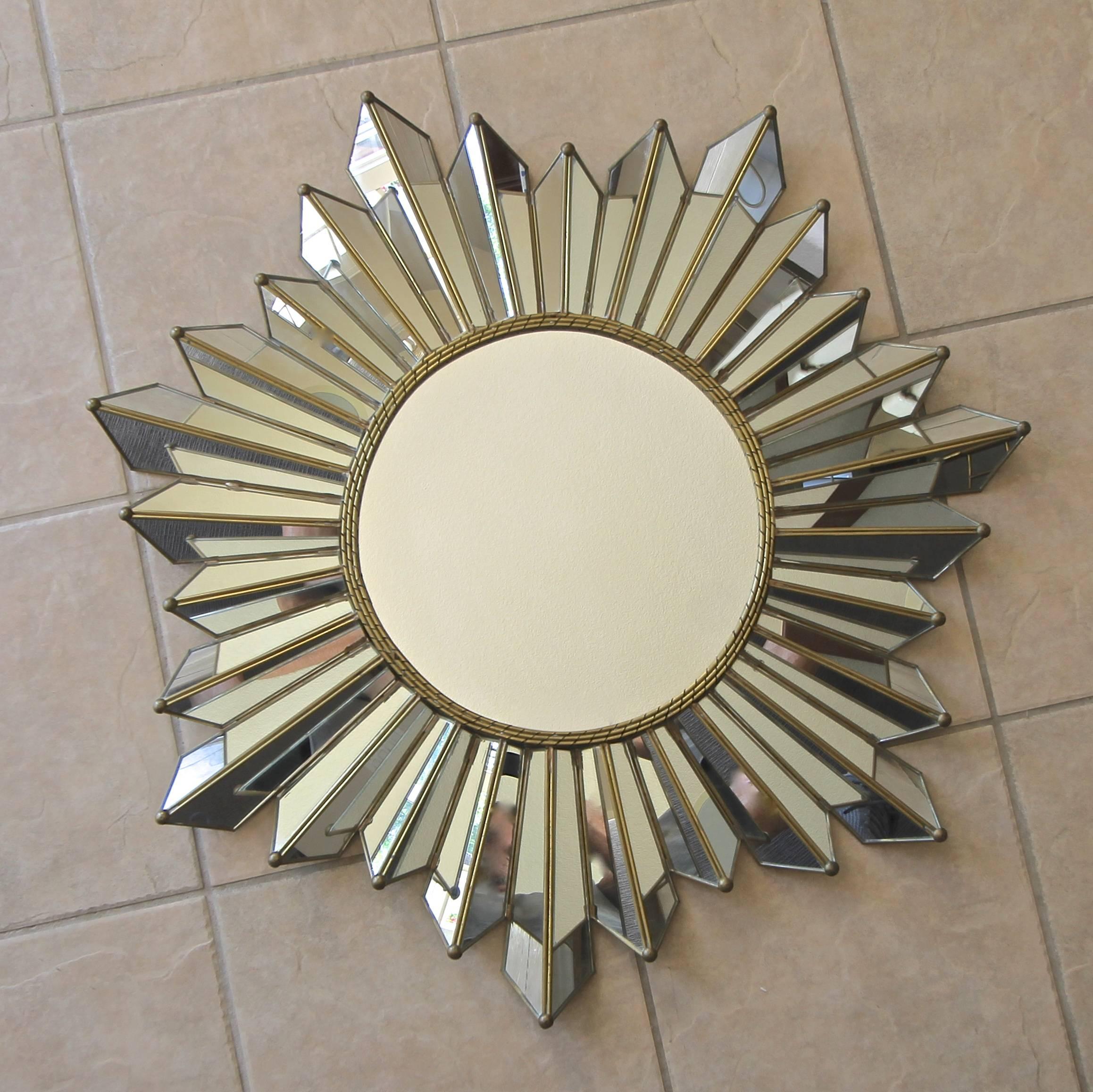 Sunburst Starburst Kaleidoscope Wall Mirror 4