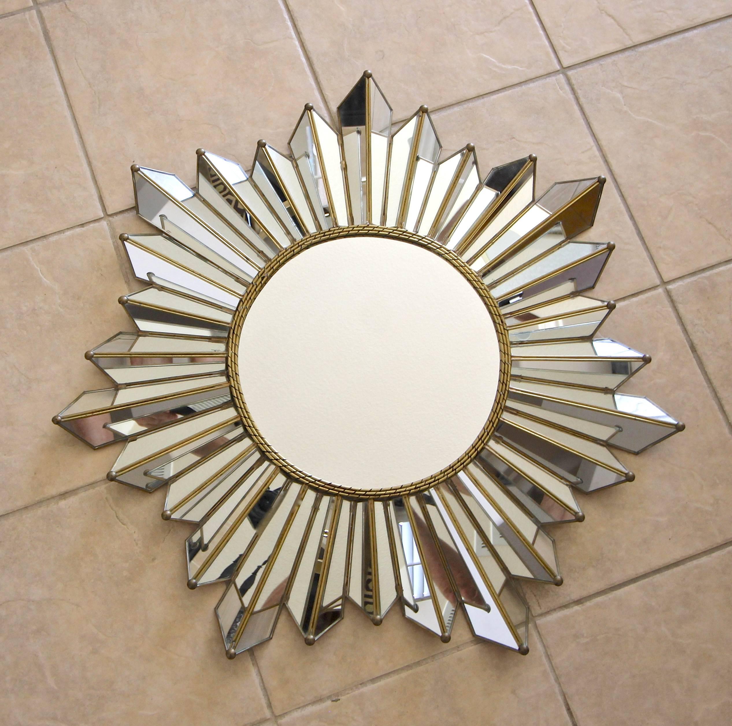 Sunburst Starburst Kaleidoscope Wall Mirror 7