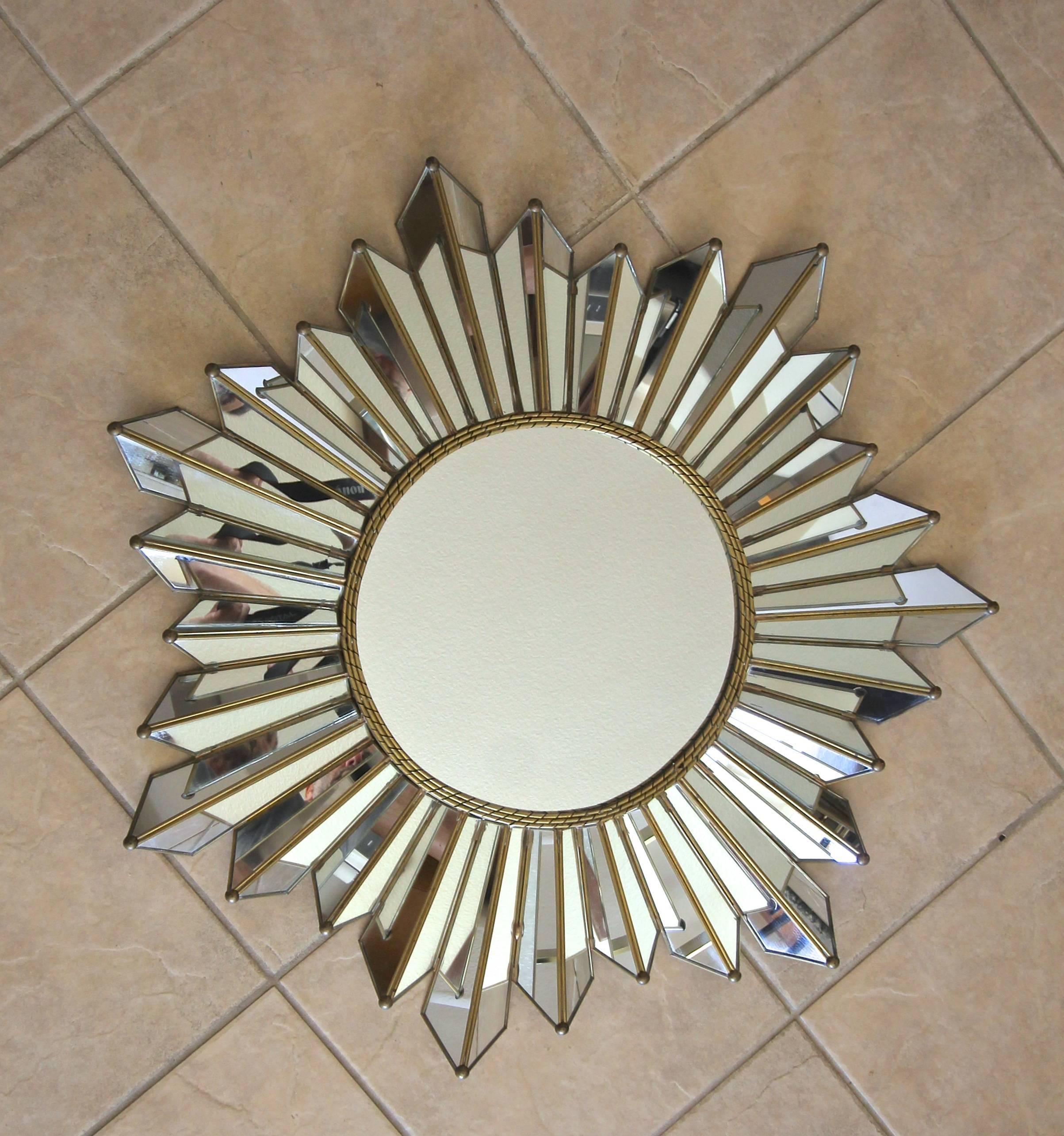 Sunburst Starburst Kaleidoscope Wall Mirror 1