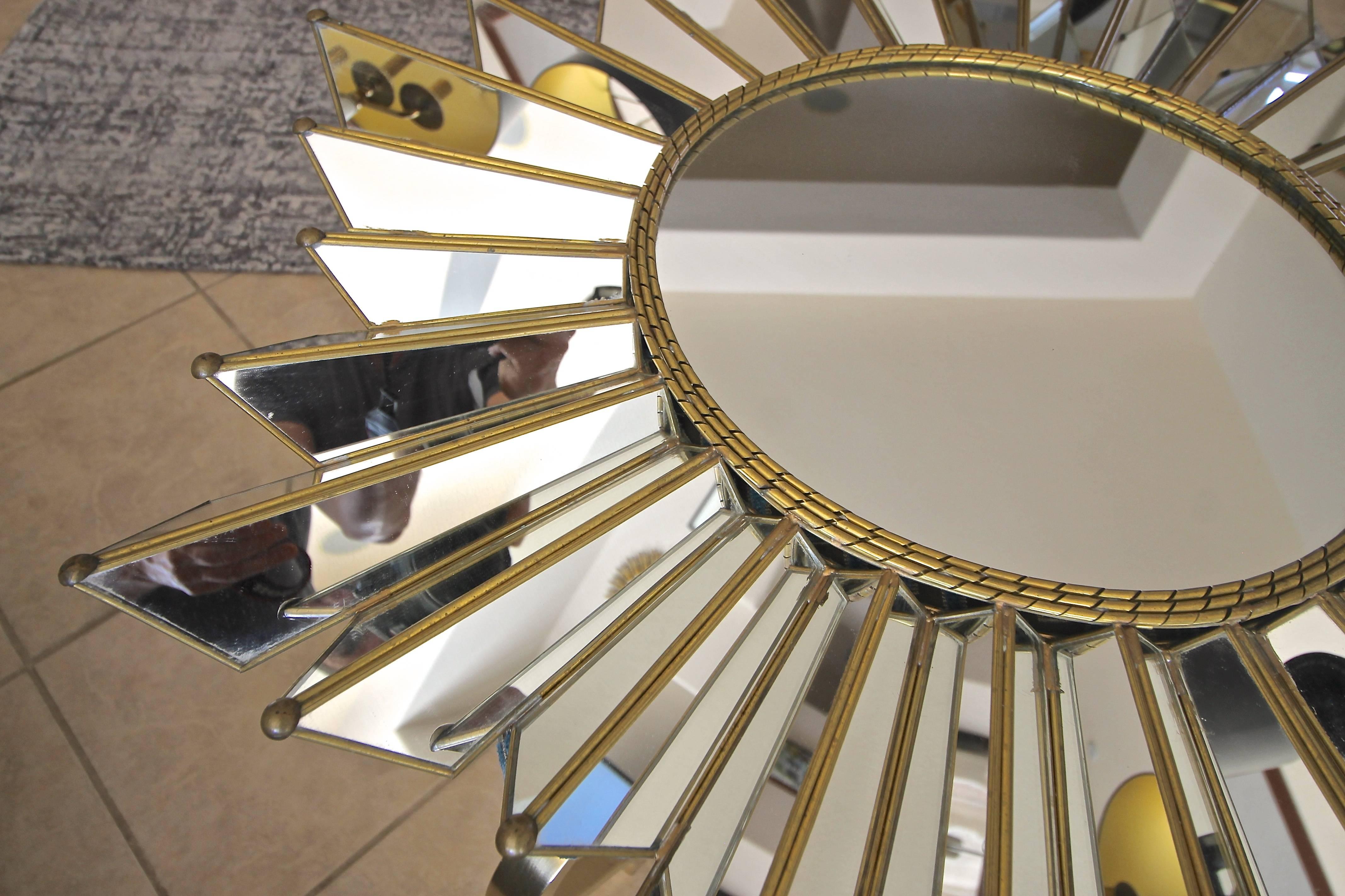 Sunburst Starburst Kaleidoscope Wall Mirror 3