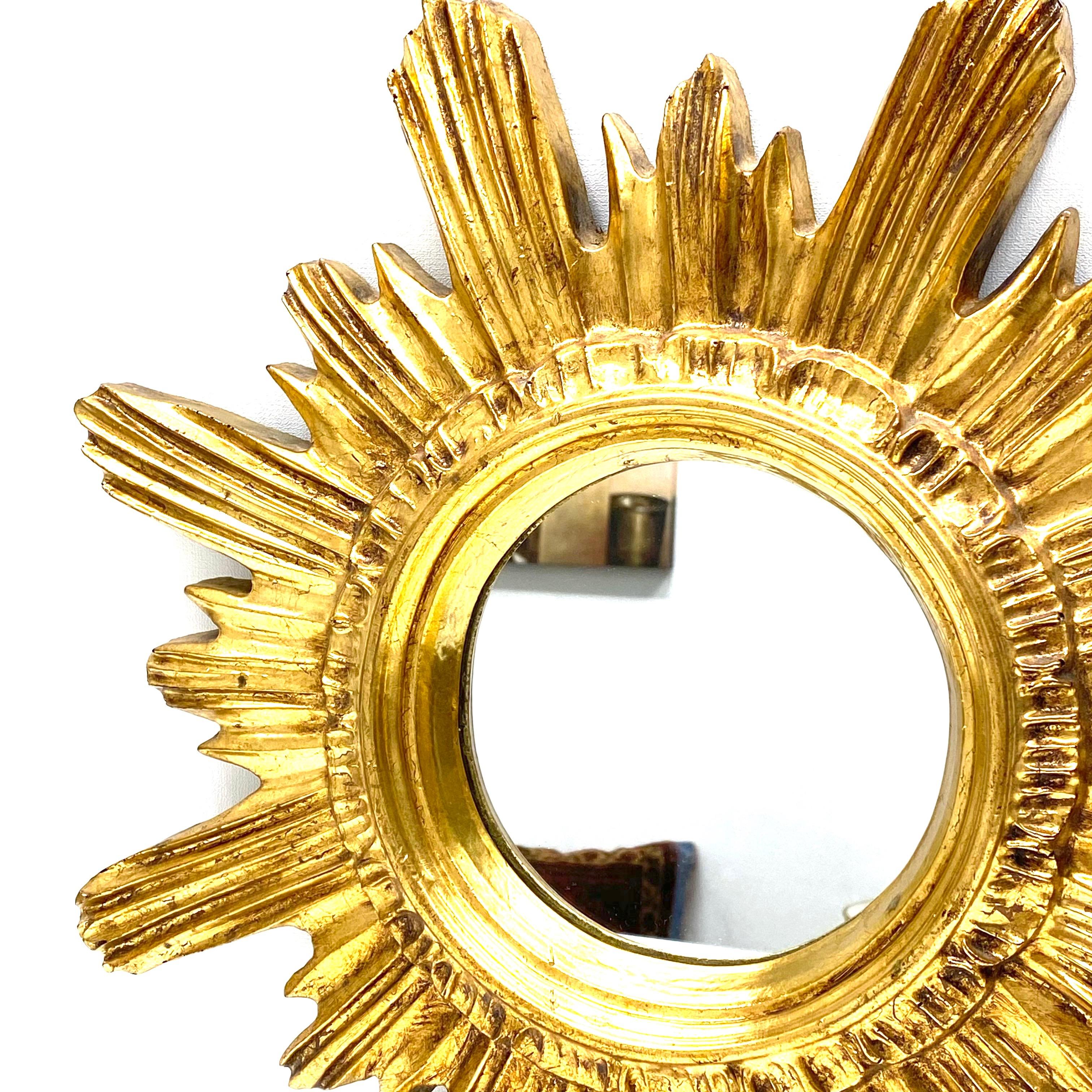 Sunburst Starburst Mirror, French, France, circa 1980s In Good Condition In Nuernberg, DE