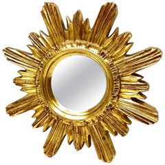 Sunburst Starburst Mirror, French, France, circa 1980s