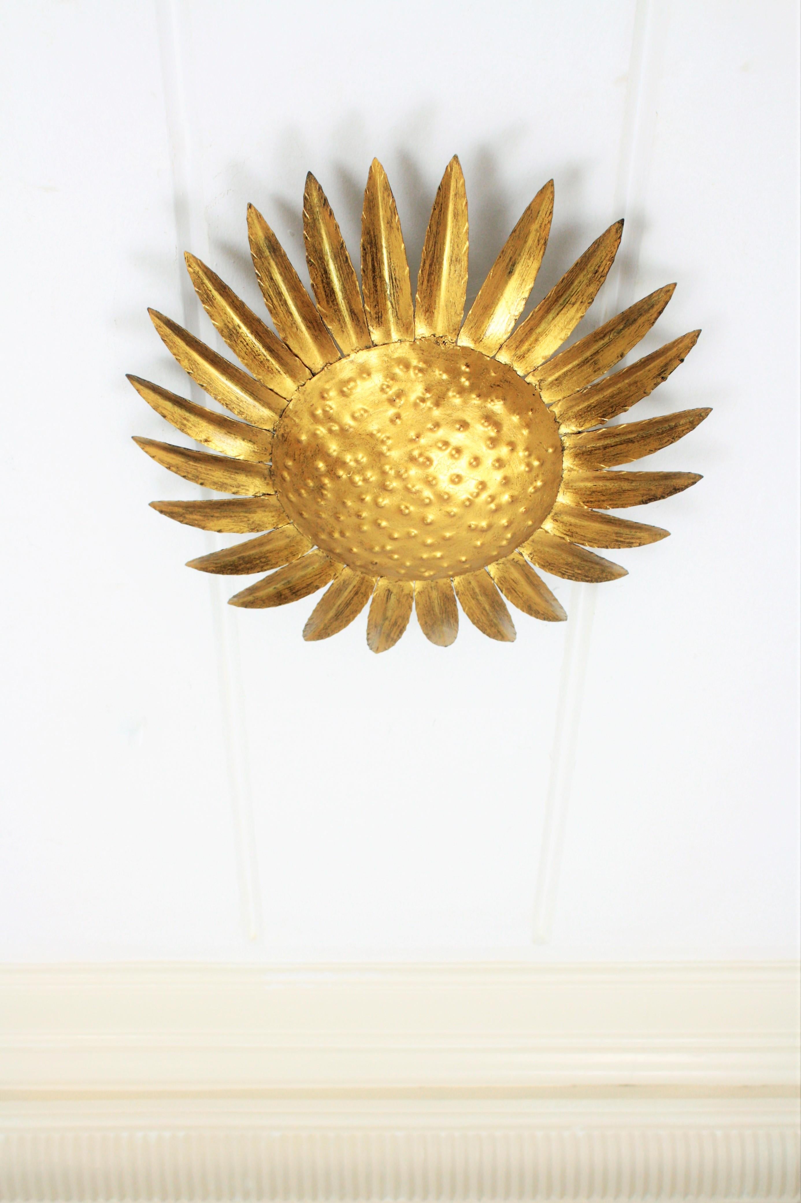 sunflower ceiling light