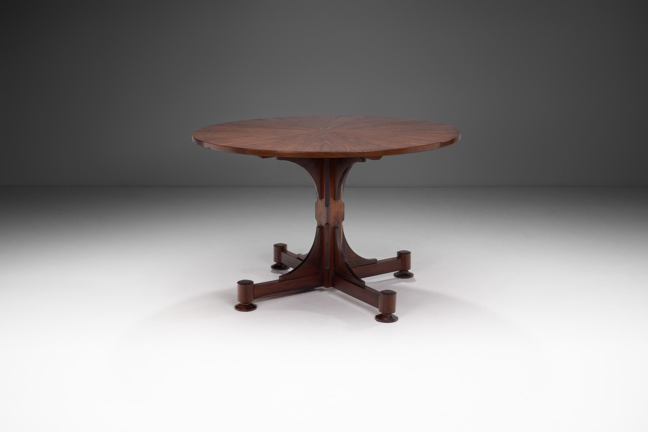 Table à manger Sunburst de Gianni Moscatelli pour ARREDOFORM, Italie, vers 1965 Bon état - En vente à Utrecht, NL