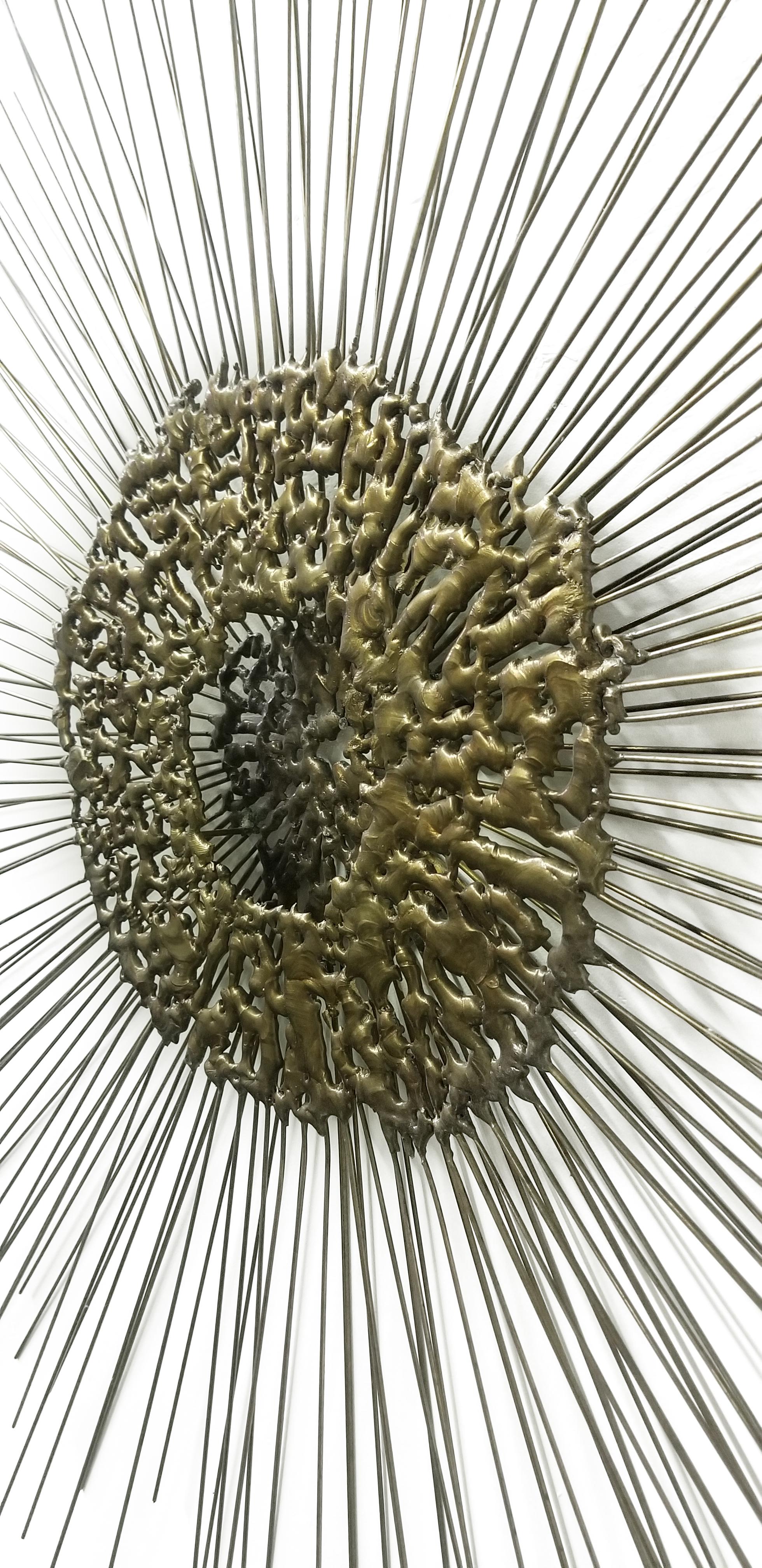 Sunburst Wall Sculpture by Bruce & William Friedle  In Good Condition In Middlesex, NJ