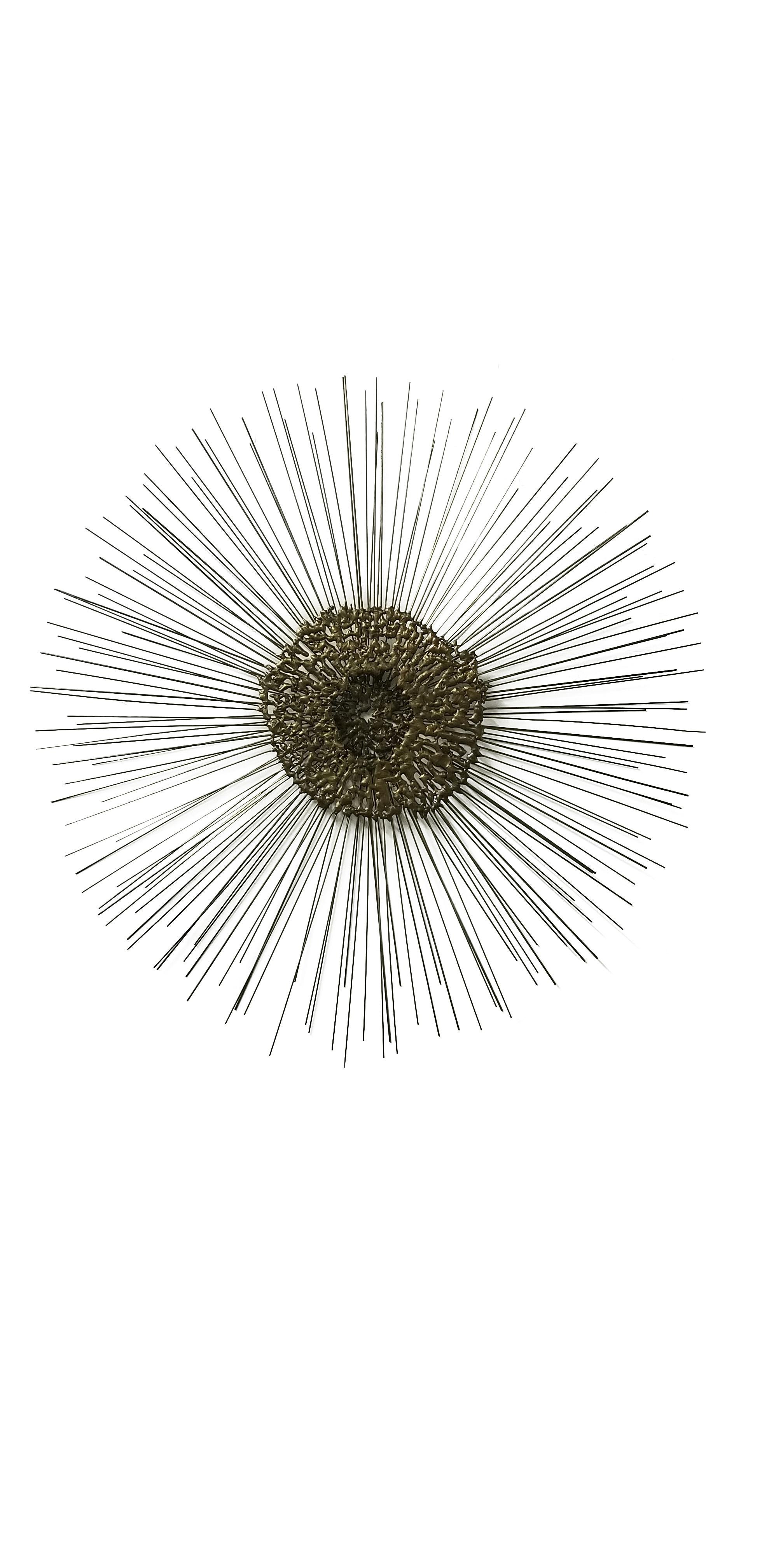 Metal Sunburst Wall Sculpture by Bruce & William Friedle
