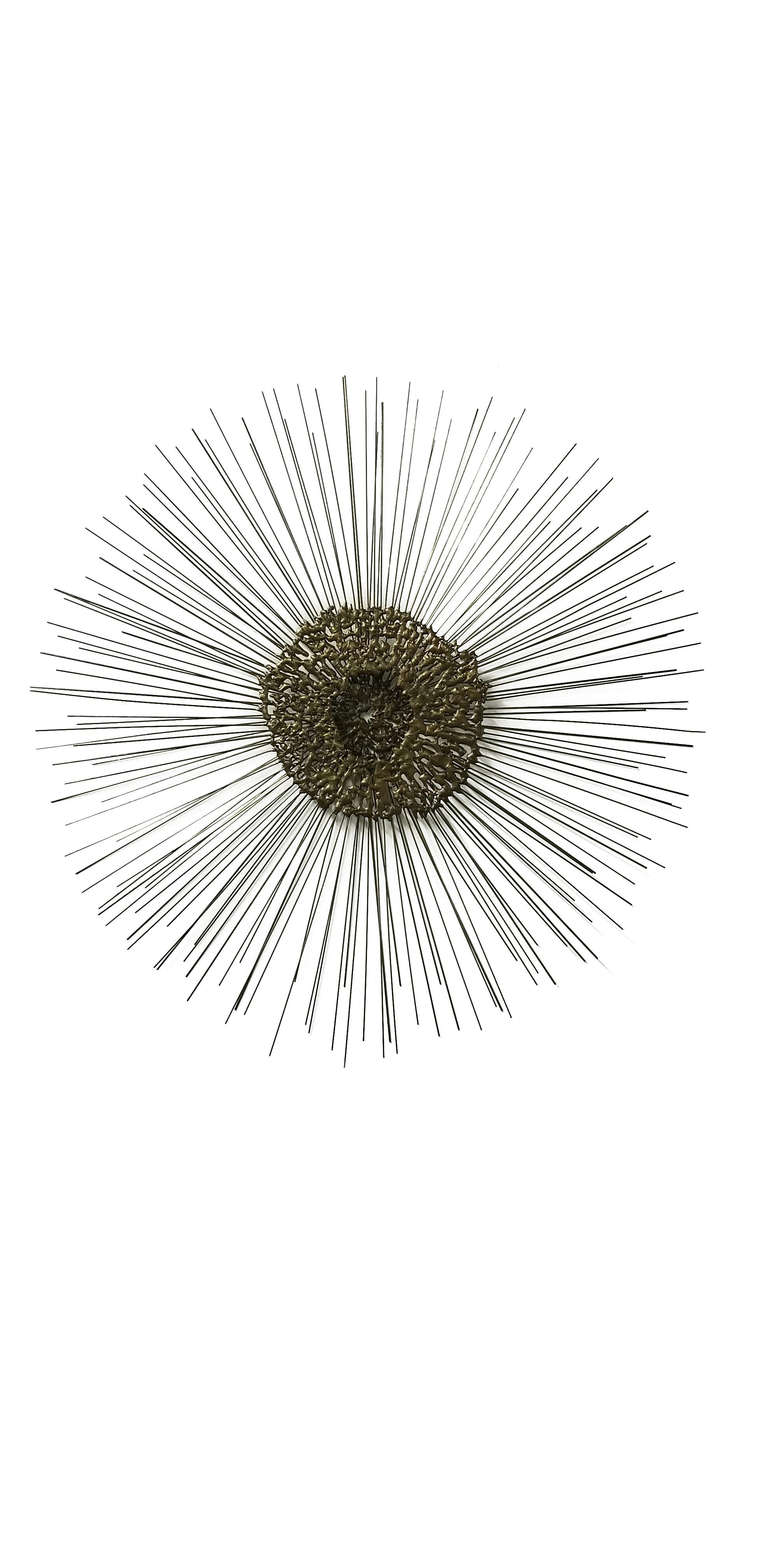 Metal Sunburst Wall Sculpture by Bruce & William Friedle 