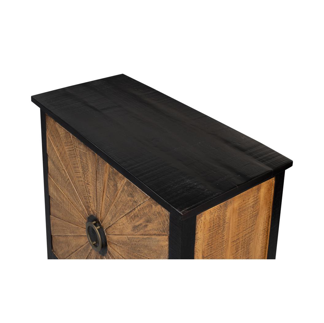 Asiatico Mobile Sunburst Wood in vendita