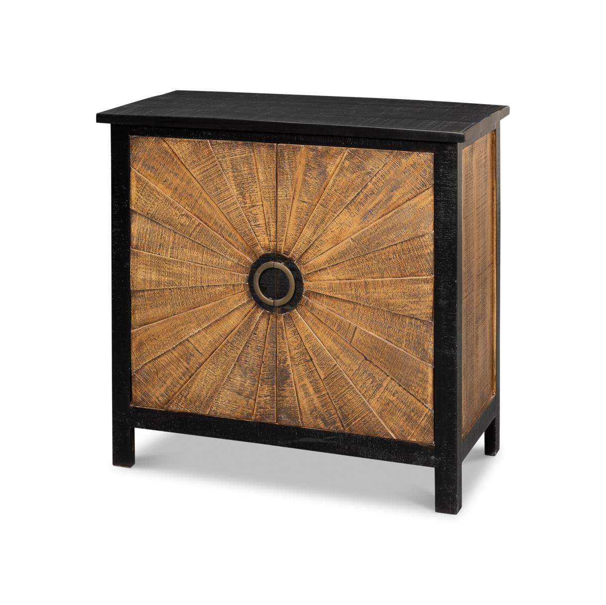 Cabinet Sunburst Wood