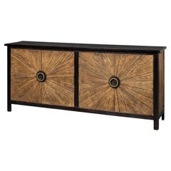 Sunburst Wood Sideboard