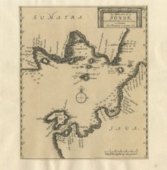 Sunda Strait Sea Chart, Sumatra and Java, Dutch Engraving c.1700