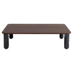 Sunday Coffee Table Black Marble (Marquina) Legs - Walnut Table Top 100*50cm