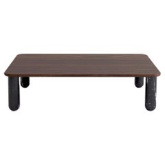 Sunday Coffee Table Black Marble (Marquina) Legs-Walnut Table Top L100xW150 cm