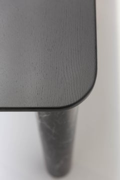 Sunday Console, Black Legs Black Top, 200x50cm by J-B Souletie for La Chance