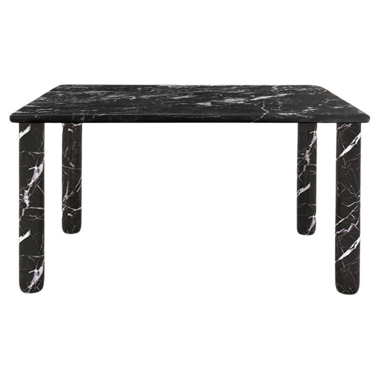 Sunday Dinner Table Black Marble Top Black Marble Legs By La Chance For Sale